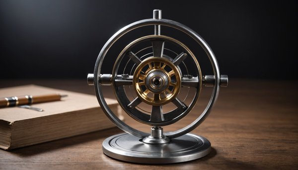 Explorez l'innovation avec un gyroscope scientifique en métal