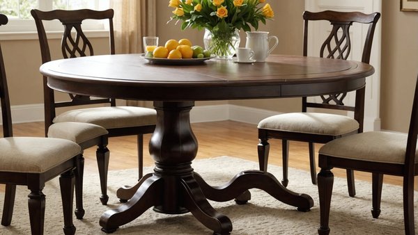 Découvrez le charme et la praticité de la table ronde extensible